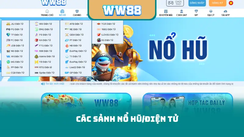 Các sảnh Nổ Hũ/Điện Tử